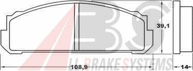 ABS 36002 Brake Pad Set, disc brake 36002: Buy near me in Poland at 2407.PL - Good price!
