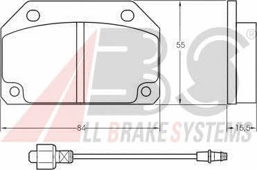 ABS 36130 Brake Pad Set, disc brake 36130: Buy near me in Poland at 2407.PL - Good price!