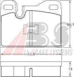 ABS 36398 OE Тормозные колодки дисковые, комплект 36398OE: Отличная цена - Купить в Польше на 2407.PL!