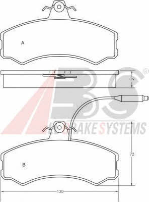 ABS 36470 OE Brake Pad Set, disc brake 36470OE: Buy near me at 2407.PL in Poland at an Affordable price!