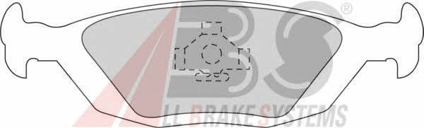 ABS 36489/1 Brake Pad Set, disc brake 364891: Buy near me in Poland at 2407.PL - Good price!