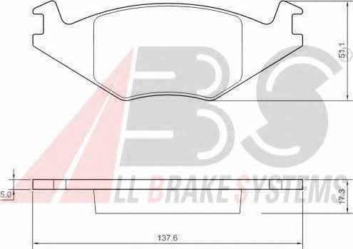 ABS 36539 OE Brake Pad Set, disc brake 36539OE: Buy near me in Poland at 2407.PL - Good price!
