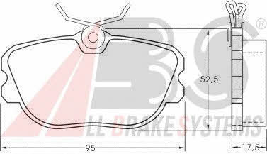 ABS 36622 OE Brake Pad Set, disc brake 36622OE: Buy near me in Poland at 2407.PL - Good price!