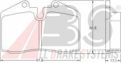 ABS 36662 OE Brake Pad Set, disc brake 36662OE: Buy near me in Poland at 2407.PL - Good price!