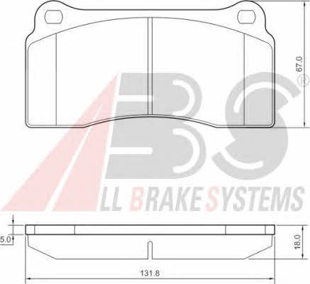 ABS 37441 OE Brake Pad Set, disc brake 37441OE: Buy near me at 2407.PL in Poland at an Affordable price!