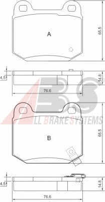 ABS 37452 OE Brake Pad Set, disc brake 37452OE: Buy near me in Poland at 2407.PL - Good price!