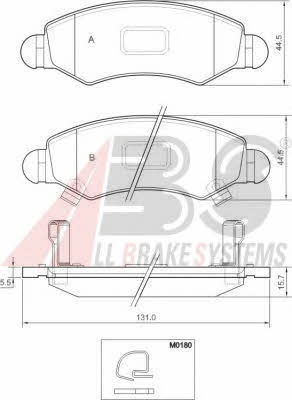 ABS 37470 OE Brake Pad Set, disc brake 37470OE: Buy near me in Poland at 2407.PL - Good price!