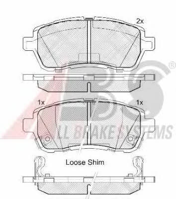 ABS 37606 OE Brake Pad Set, disc brake 37606OE: Buy near me in Poland at 2407.PL - Good price!