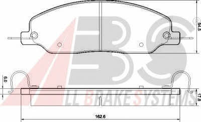 ABS 37662 Brake Pad Set, disc brake 37662: Buy near me in Poland at 2407.PL - Good price!