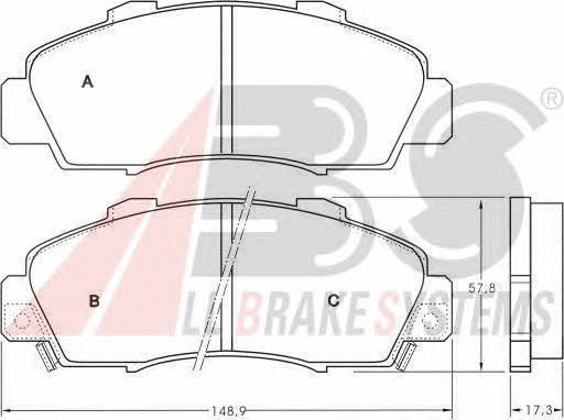 ABS 36737 OE Brake Pad Set, disc brake 36737OE: Buy near me in Poland at 2407.PL - Good price!