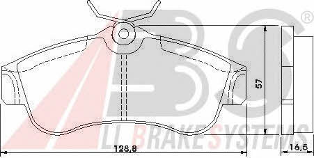 ABS 36740 OE Тормозные колодки дисковые, комплект 36740OE: Отличная цена - Купить в Польше на 2407.PL!