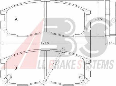 ABS 36763 OE Гальмівні колодки, комплект 36763OE: Купити у Польщі - Добра ціна на 2407.PL!