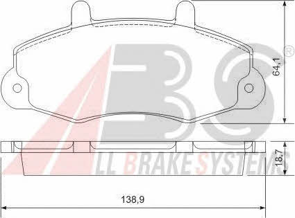 ABS 36775 OE Brake Pad Set, disc brake 36775OE: Buy near me in Poland at 2407.PL - Good price!