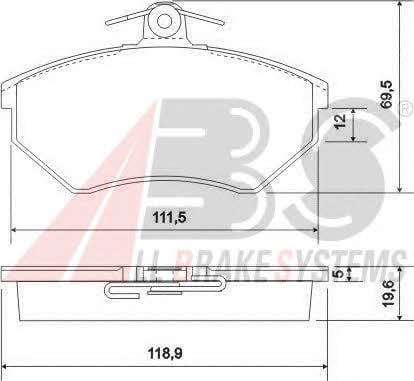 ABS 36789 OE Brake Pad Set, disc brake 36789OE: Buy near me in Poland at 2407.PL - Good price!