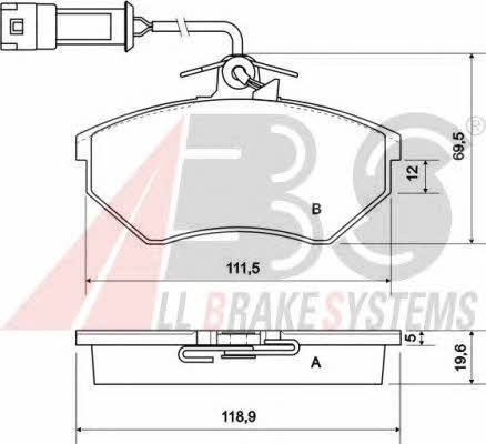 ABS 36791 OE Brake Pad Set, disc brake 36791OE: Buy near me in Poland at 2407.PL - Good price!