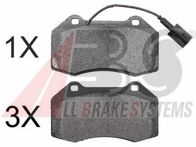 ABS 37688 OE Brake Pad Set, disc brake 37688OE: Buy near me in Poland at 2407.PL - Good price!