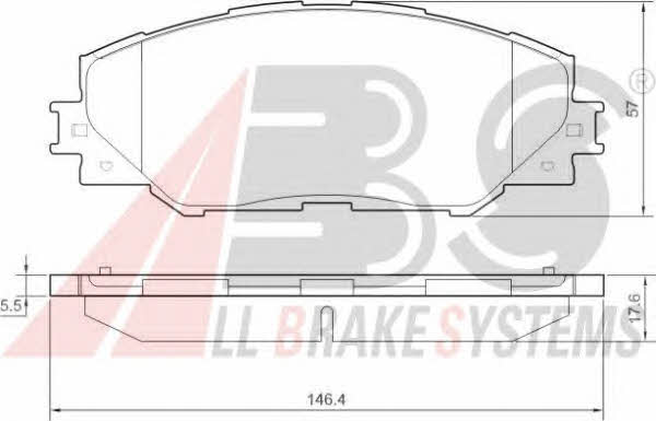 ABS 37543 OE Brake Pad Set, disc brake 37543OE: Buy near me in Poland at 2407.PL - Good price!