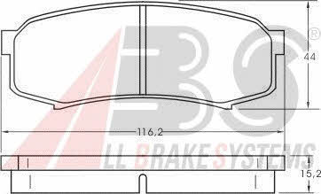 ABS 36875 OE Brake Pad Set, disc brake 36875OE: Buy near me at 2407.PL in Poland at an Affordable price!