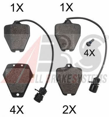 ABS 36891 OE Brake Pad Set, disc brake 36891OE: Buy near me in Poland at 2407.PL - Good price!