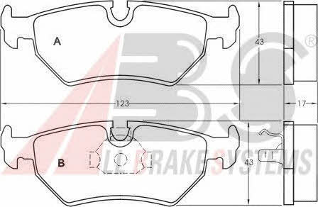 ABS 36900 OE Brake Pad Set, disc brake 36900OE: Buy near me in Poland at 2407.PL - Good price!