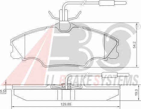 ABS 36976 OE Brake Pad Set, disc brake 36976OE: Buy near me in Poland at 2407.PL - Good price!