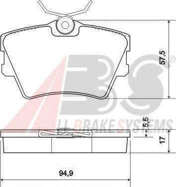ABS 36983 OE Brake Pad Set, disc brake 36983OE: Buy near me in Poland at 2407.PL - Good price!