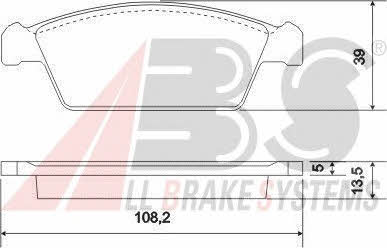 ABS 37002 Brake Pad Set, disc brake 37002: Buy near me in Poland at 2407.PL - Good price!