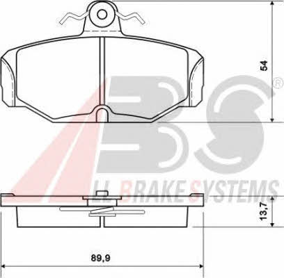 ABS 37061 OE Brake Pad Set, disc brake 37061OE: Buy near me in Poland at 2407.PL - Good price!