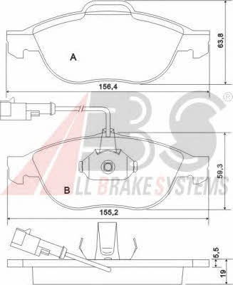 ABS 37064 OE Klocki hamulcowe, zestaw 37064OE: Dobra cena w Polsce na 2407.PL - Kup Teraz!