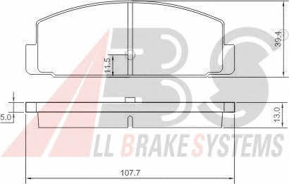 ABS 37067 OE Brake Pad Set, disc brake 37067OE: Buy near me in Poland at 2407.PL - Good price!