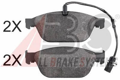 ABS 37855 Brake Pad Set, disc brake 37855: Buy near me in Poland at 2407.PL - Good price!