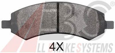 ABS 37861 Brake Pad Set, disc brake 37861: Buy near me in Poland at 2407.PL - Good price!