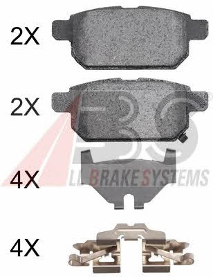 ABS 37886 OE Тормозные колодки дисковые, комплект 37886OE: Отличная цена - Купить в Польше на 2407.PL!