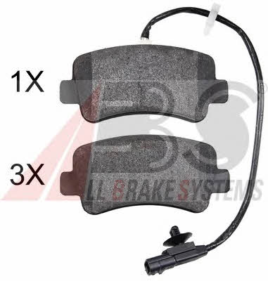 ABS 37939 Brake Pad Set, disc brake 37939: Buy near me in Poland at 2407.PL - Good price!