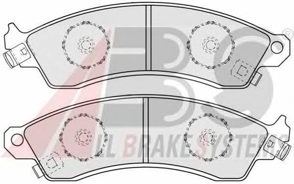 ABS 38412 Brake Pad Set, disc brake 38412: Buy near me in Poland at 2407.PL - Good price!