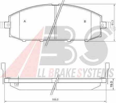 ABS 37084 OE Brake Pad Set, disc brake 37084OE: Buy near me in Poland at 2407.PL - Good price!