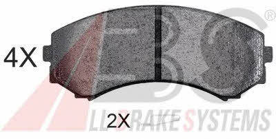 ABS 37203 OE Brake Pad Set, disc brake 37203OE: Buy near me in Poland at 2407.PL - Good price!