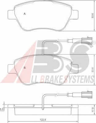 ABS 37280 OE Brake Pad Set, disc brake 37280OE: Buy near me in Poland at 2407.PL - Good price!