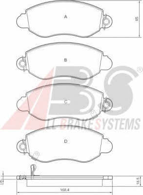 ABS 37294 OE Brake Pad Set, disc brake 37294OE: Buy near me in Poland at 2407.PL - Good price!