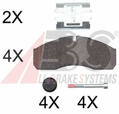 ABS 37379 OE Brake Pad Set, disc brake 37379OE: Buy near me in Poland at 2407.PL - Good price!
