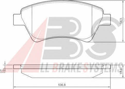 ABS 37397 OE Brake Pad Set, disc brake 37397OE: Buy near me in Poland at 2407.PL - Good price!