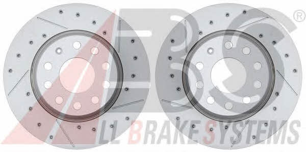 ABS 17628S Rear ventilated brake disc 17628S: Buy near me in Poland at 2407.PL - Good price!