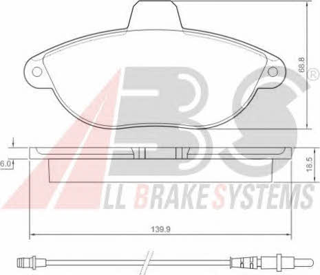 ABS P 23 072 Brake Pad Set, disc brake P23072: Buy near me in Poland at 2407.PL - Good price!