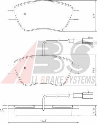 ABS P 23 085 Гальмівні колодки, комплект P23085: Приваблива ціна - Купити у Польщі на 2407.PL!