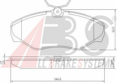ABS P 56 061 Brake Pad Set, disc brake P56061: Buy near me in Poland at 2407.PL - Good price!