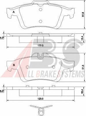 ABS P 59 042 Scheibenbremsbeläge, Set P59042: Kaufen Sie zu einem guten Preis in Polen bei 2407.PL!