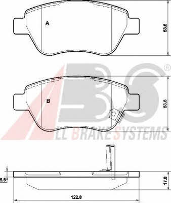 ABS P 59 051 Гальмівні колодки, комплект P59051: Приваблива ціна - Купити у Польщі на 2407.PL!