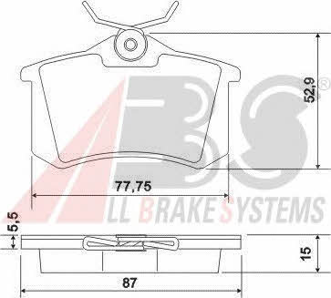 ABS P 85 017 Brake Pad Set, disc brake P85017: Buy near me in Poland at 2407.PL - Good price!