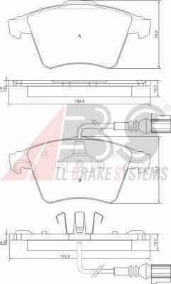 ABS P 85 081 Brake Pad Set, disc brake P85081: Buy near me in Poland at 2407.PL - Good price!