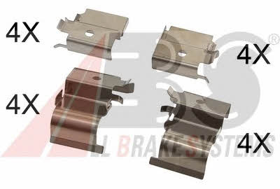 ABS 1799Q Mounting kit brake pads 1799Q: Buy near me in Poland at 2407.PL - Good price!